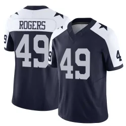 Men's DJ Rogers Dallas Cowboys No.49 Limited Alternate Vapor F.U.S.E. Jersey - Navy