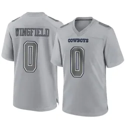 Men's DJ Wingfield Dallas Cowboys No.0 Game Atmosphere Fashion Jersey - Gray