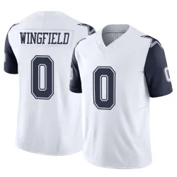 Men's DJ Wingfield Dallas Cowboys No.0 Limited 2nd Alternate Vapor F.U.S.E. Jersey - White