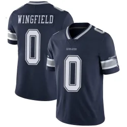 Men's DJ Wingfield Dallas Cowboys No.0 Limited Team Color Vapor Untouchable Jersey - Navy