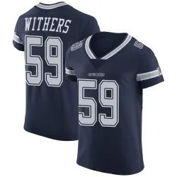 Men's D.J. Withers Dallas Cowboys No.59 Elite Team Color Vapor Untouchable Jersey - Navy