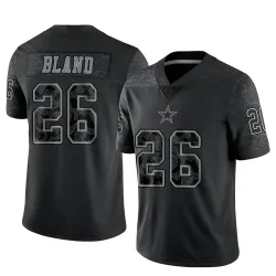 Men's DaRon Bland Dallas Cowboys No.26 Limited Reflective Jersey - Black