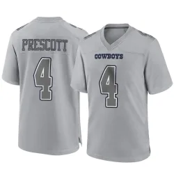 Men's Dak Prescott Dallas Cowboys No.4 Game Atmosphere Fashion Jersey - Gray
