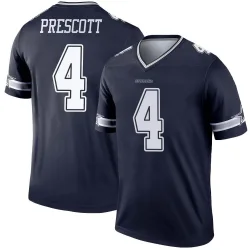 Men's Dak Prescott Dallas Cowboys No.4 Legend Jersey - Navy