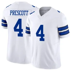 Men's Dak Prescott Dallas Cowboys No.4 Limited Vapor F.U.S.E. Jersey - White