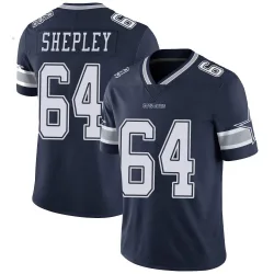 Men's Dakoda Shepley Dallas Cowboys No.64 Limited Team Color Vapor Untouchable Jersey - Navy