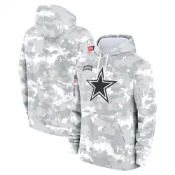Men's Dallas Cowboys No. 2024 Salute to Service Club Fleece Pullover Hoodie - Arctic Camo