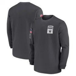 Men's Dallas Cowboys No. 2024 Salute To Service Long Sleeve T-Shirt - Anthracite