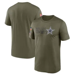 Men's Dallas Cowboys No. Legend 2022 Salute to Service Team T-Shirt - Olive
