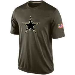 Men's Dallas Cowboys No. Salute To Service KO Performance Dri-FIT T-Shirt - Olive