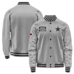 Men's Dallas Cowboys No. Salute to Service Performance Jacket - Gray