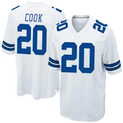 Men's Dalvin Cook Dallas Cowboys No.20 Game Jersey - White