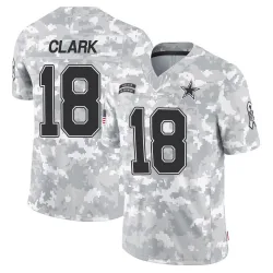 Men's Damone Clark Dallas Cowboys No.18 Limited 2024 Salute to Service Jersey - Arctic Camo