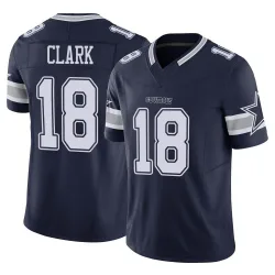 Men's Damone Clark Dallas Cowboys No.18 Limited Vapor F.U.S.E. Jersey - Navy