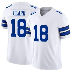Men's Damone Clark Dallas Cowboys No.18 Limited Vapor F.U.S.E. Jersey - White