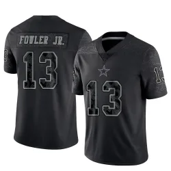 Men's Dante Fowler Jr. Dallas Cowboys No.13 Limited Reflective Jersey - Black