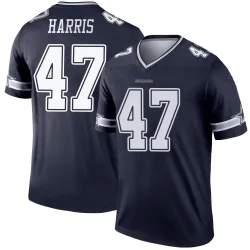 Men's Darius Harris Dallas Cowboys No.47 Legend Jersey - Navy