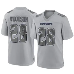 Men's Darren Woodson Dallas Cowboys No.28 Game Atmosphere Fashion Jersey - Gray