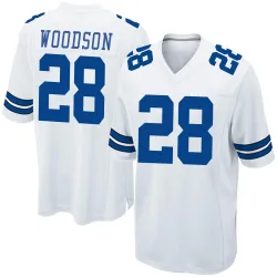 Men's Darren Woodson Dallas Cowboys No.28 Game Jersey - White