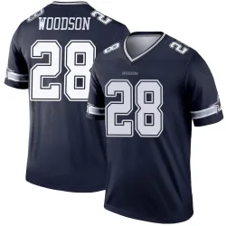 Men's Darren Woodson Dallas Cowboys No.28 Legend Jersey - Navy