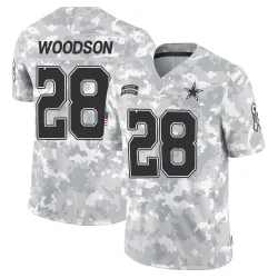 Men's Darren Woodson Dallas Cowboys No.28 Limited 2024 Salute to Service Jersey - Arctic Camo