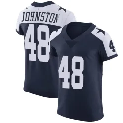 Men's Daryl Johnston Dallas Cowboys No.48 Elite Alternate Vapor Untouchable Jersey - Navy