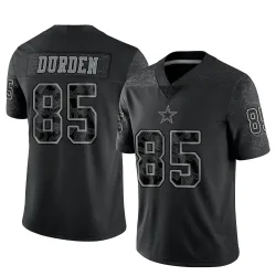 Men's David Durden Dallas Cowboys No.85 Limited Reflective Jersey - Black