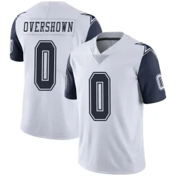 Men's DeMarvion Overshown Dallas Cowboys No.0 Limited Color Rush Vapor Untouchable Jersey - White