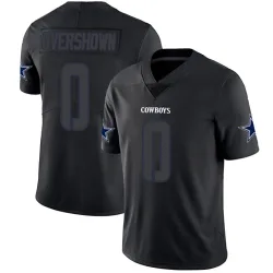 Men's DeMarvion Overshown Dallas Cowboys No.0 Limited Jersey - Black Impact