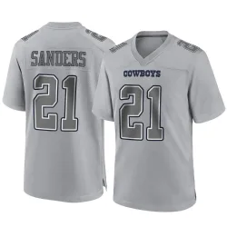 Men's Deion Sanders Dallas Cowboys No.21 Game Atmosphere Fashion Jersey - Gray