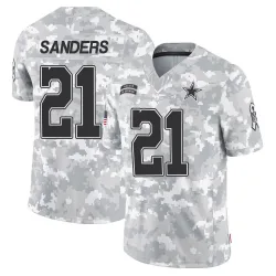 Men's Deion Sanders Dallas Cowboys No.21 Limited 2024 Salute to Service Jersey - Arctic Camo