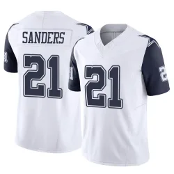 Men's Deion Sanders Dallas Cowboys No.21 Limited 2nd Alternate Vapor F.U.S.E. Jersey - White