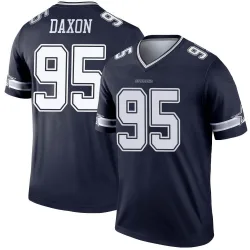 Men's Denzel Daxon Dallas Cowboys No.95 Legend Jersey - Navy