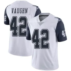 Men's Deuce Vaughn Dallas Cowboys No.42 Limited Color Rush Vapor Untouchable Jersey - White