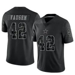 Men's Deuce Vaughn Dallas Cowboys No.42 Limited Reflective Jersey - Black