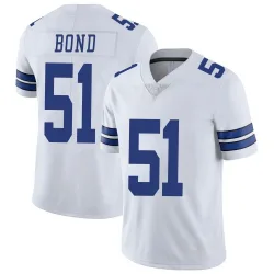 Men's Devante Bond Dallas Cowboys No.51 Limited Vapor Untouchable Jersey - White