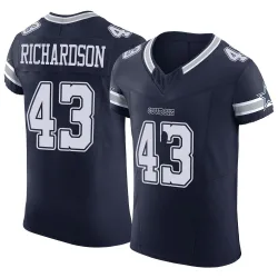 Men's Dominic Richardson Dallas Cowboys No.43 Elite Vapor F.U.S.E. Jersey - Navy