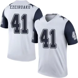 Men's Donovan Ezeiruaku Dallas Cowboys No.41 Legend Color Rush Jersey - White