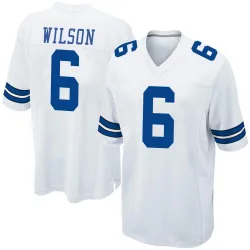 Men's Donovan Wilson Dallas Cowboys No.6 Game Jersey - White