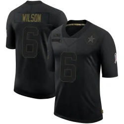 Men's Donovan Wilson Dallas Cowboys No.6 Limited 2020 Salute To Service Jersey - Black