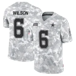 Men's Donovan Wilson Dallas Cowboys No.6 Limited 2024 Salute to Service Jersey - Arctic Camo