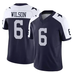 Men's Donovan Wilson Dallas Cowboys No.6 Limited Alternate Vapor F.U.S.E. Jersey - Navy