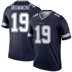 Men's Dontario Drummond Dallas Cowboys No.19 Legend Jersey - Navy