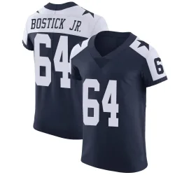 Men's Earl Bostick Jr. Dallas Cowboys No.64 Elite Alternate Vapor Untouchable Jersey - Navy