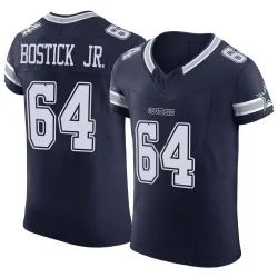 Men's Earl Bostick Jr. Dallas Cowboys No.64 Elite Vapor F.U.S.E. Jersey - Navy