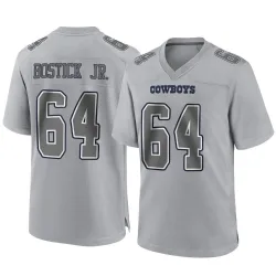 Men's Earl Bostick Jr. Dallas Cowboys No.64 Game Atmosphere Fashion Jersey - Gray