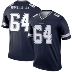Men's Earl Bostick Jr. Dallas Cowboys No.64 Legend Jersey - Navy