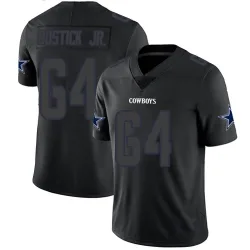 Men's Earl Bostick Jr. Dallas Cowboys No.64 Limited Jersey - Black Impact