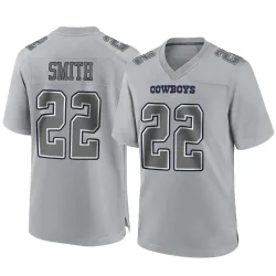 Men's Emmitt Smith Dallas Cowboys No.22 Game Atmosphere Fashion Jersey - Gray