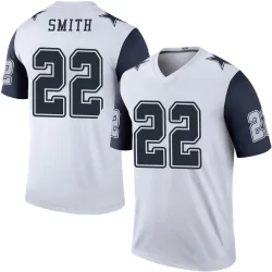 Men's Emmitt Smith Dallas Cowboys No.22 Legend Color Rush Jersey - White